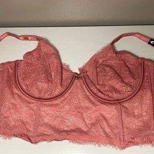 Mauve Pink Victoria Secret Unlined Bra Size 34DDD NEW